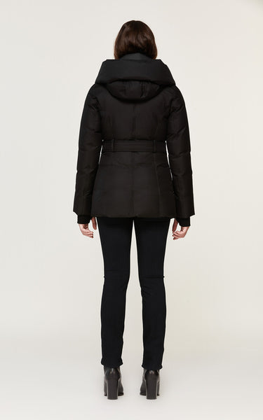 Soia&Kyo Fannia Hooded Hip-Length Brushed Down Coat