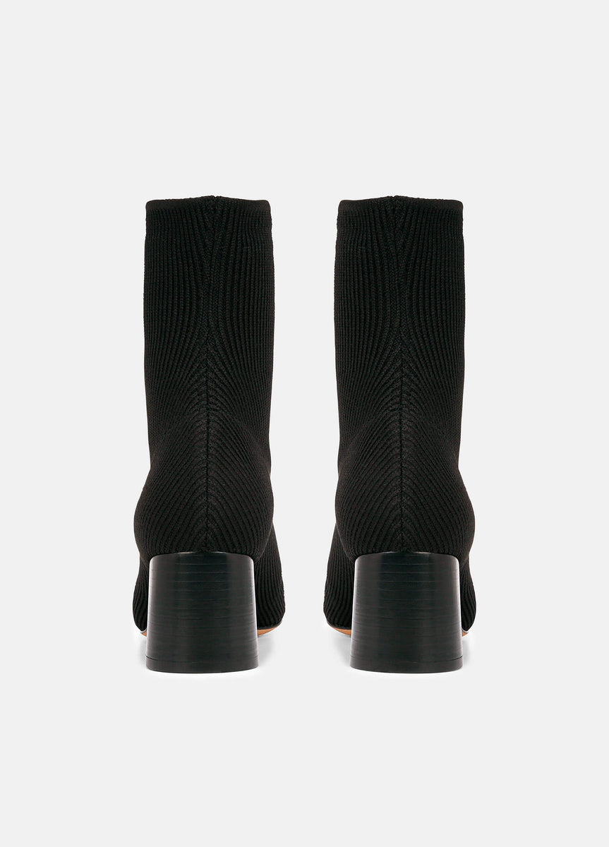 Vince Tasha Knit Ankle Boot Black – manhattan casuals