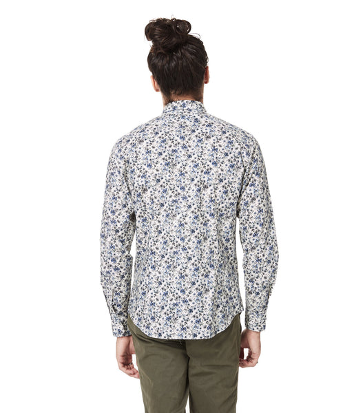 Good Man Brand LS Print Shirt Off White Spider Floral