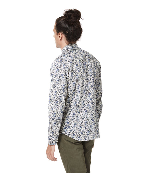 Good Man Brand LS Print Shirt Off White Spider Floral