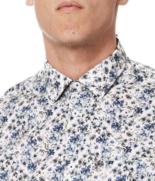 Good Man Brand LS Print Shirt Off White Spider Floral
