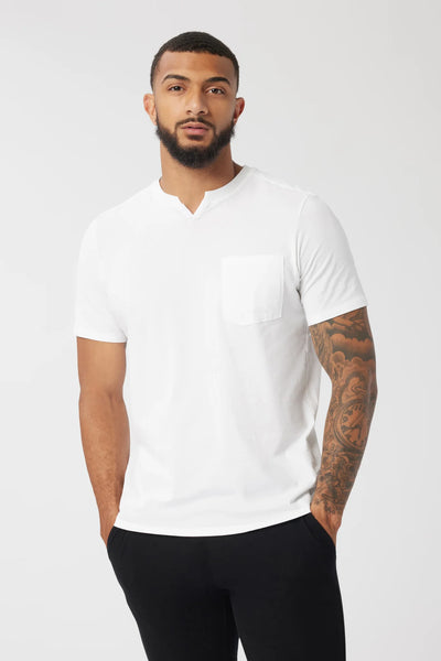 Good Man Brand Premium Jersey Victory V-Notch Tee - White