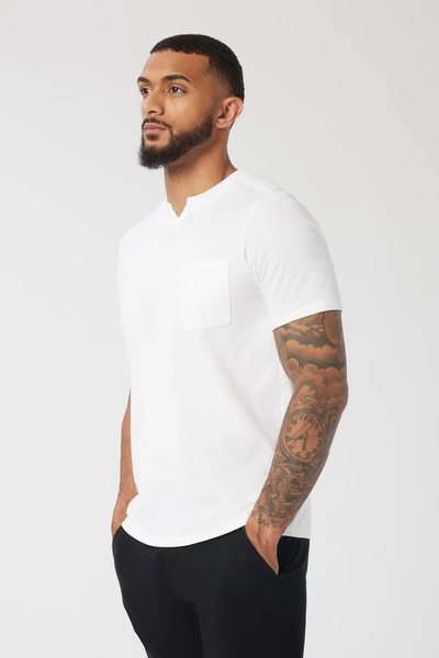 Good Man Brand Premium Jersey Victory V-Notch Tee - White