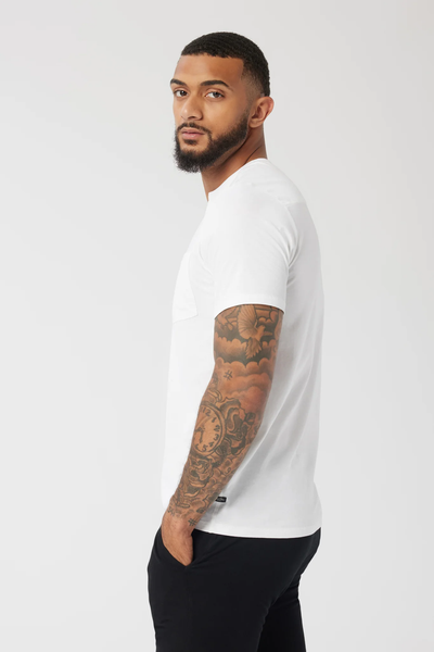 Good Man Brand Premium Jersey Victory V-Notch Tee - White