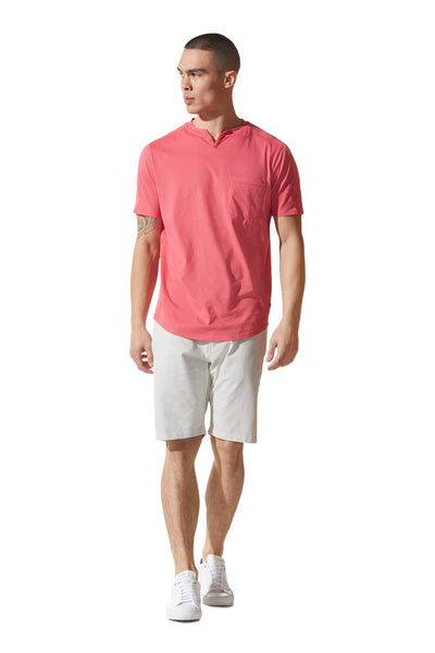 Good Man Brand SS Notch Neck Crew - Watermelon