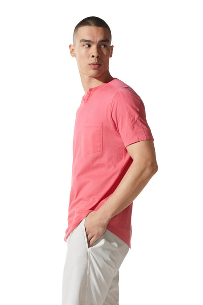 Good Man Brand SS Notch Neck Crew - Watermelon