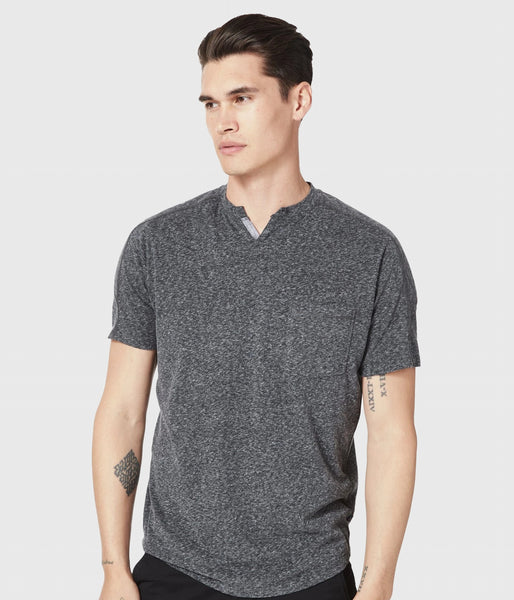 Good Man Brand SS Victory V-Notch Tee Charcoal Heather