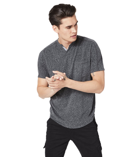 Good Man Brand SS Victory V-Notch Tee Charcoal Heather