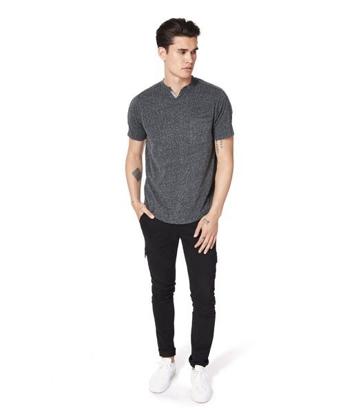 Good Man Brand SS Victory V-Notch Tee Charcoal Heather