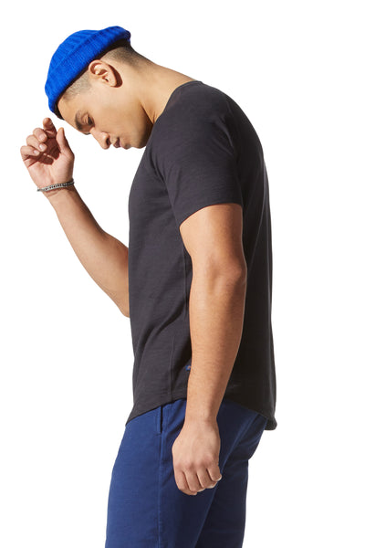 Good Man Brand SOFT SLUB JERSEY LEGEND HENLEY - Black