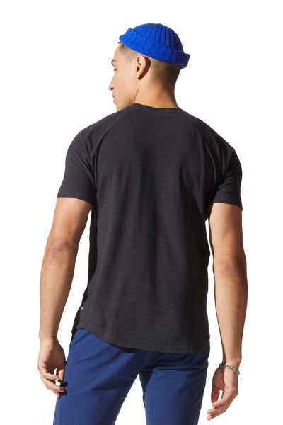 Good Man Brand SOFT SLUB JERSEY LEGEND HENLEY - Black