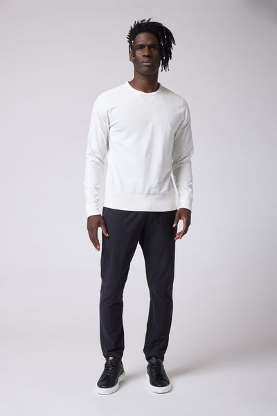 Good Man Brand Flex Pro Jersey Crew Sweatshirt - Natural