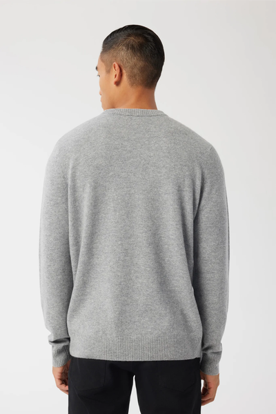Good Man Brand Cashmere Crew Sweater - Heather Grey