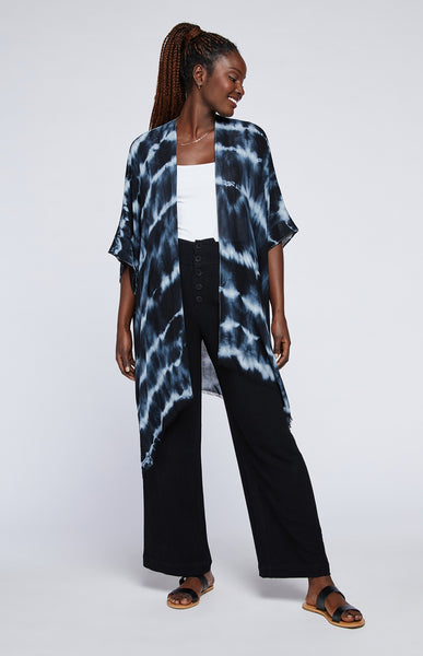 Gentle Fawn Rosabelle Cover-Up in Black Tie Dye