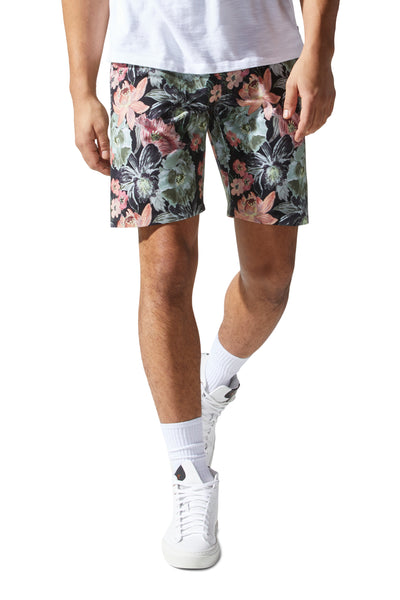 Good Man Brand FLEX PRO JERSEY TULUM Short - Charcoal Miami Magnolia