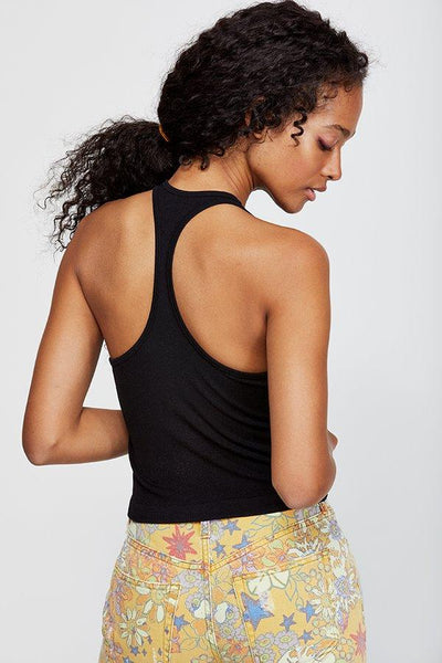 Free People Hayley Racerback Brami in Black