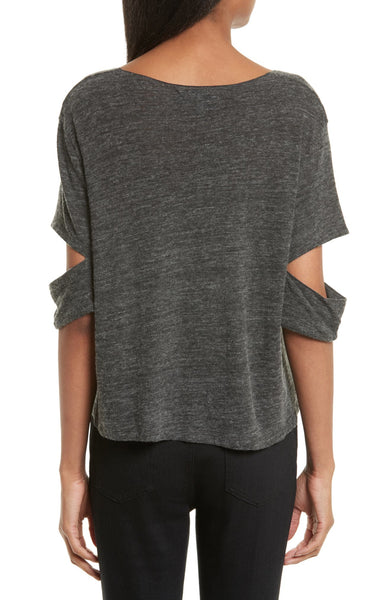 IRO Ilean Cutout Tee - Anthracite
