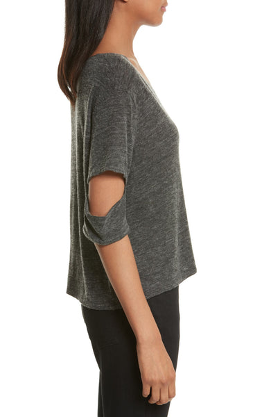 IRO Ilean Cutout Tee - Anthracite