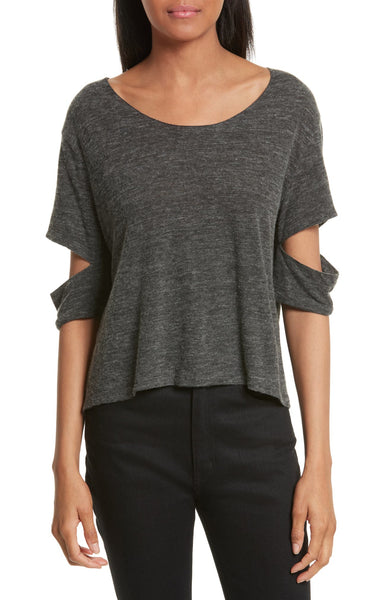 IRO Ilean Cutout Tee - Anthracite