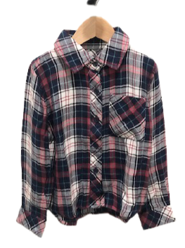 Rails Kids Plaid Shirt in Pink
