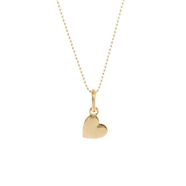 LOLO Heart 18K Gold Pendant and 18" Gold Fill Chain