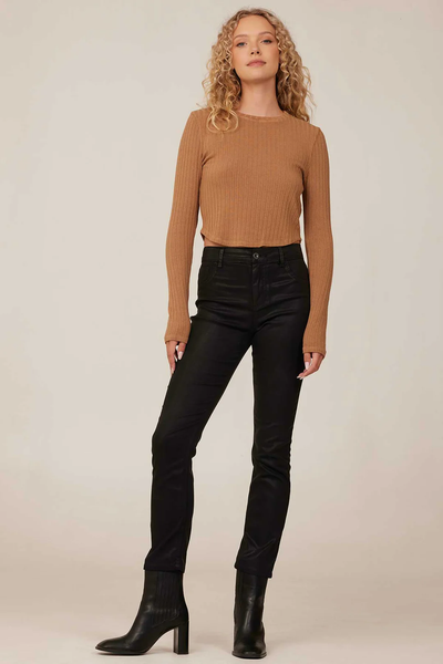 bella dahl lennon straight leg jean in black