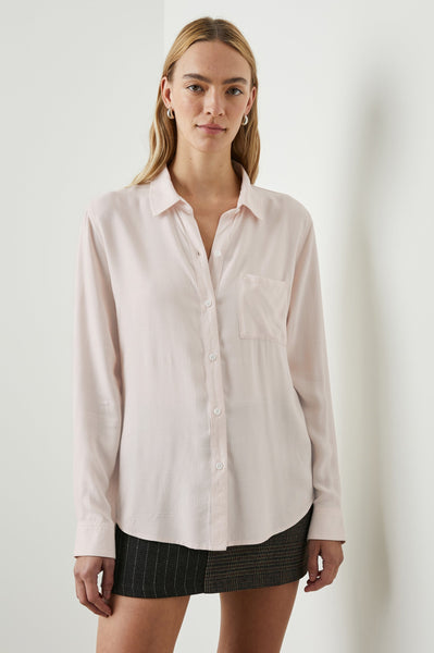 Rails Hunter Rayon Long Sleeve Blouse in Rosewater