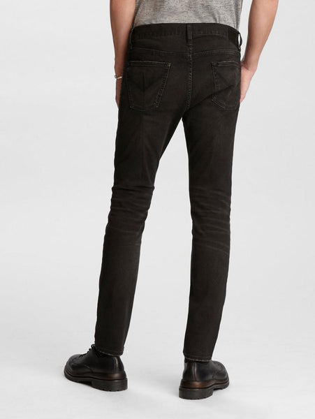 John Varvatos MATCHSTICK SKINNY JEAN - DARK RIDER  WASH Black