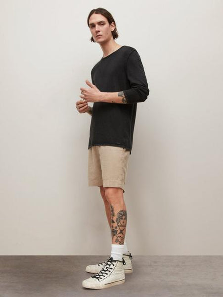 John Varvatos Johnny Flat Front Shorts - Hemp