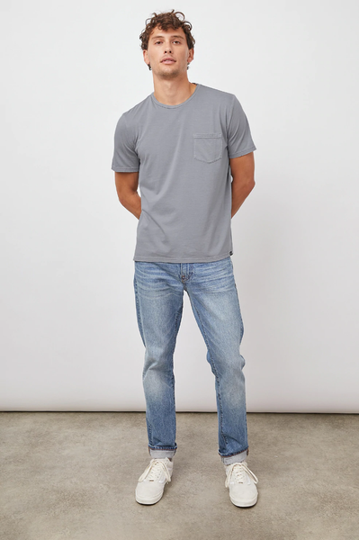 Rails Men's Johnny S/S Pocket T-shirt - Concrete