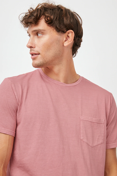Rails Men's Johnny S/S Pocket T-shirt - Coral