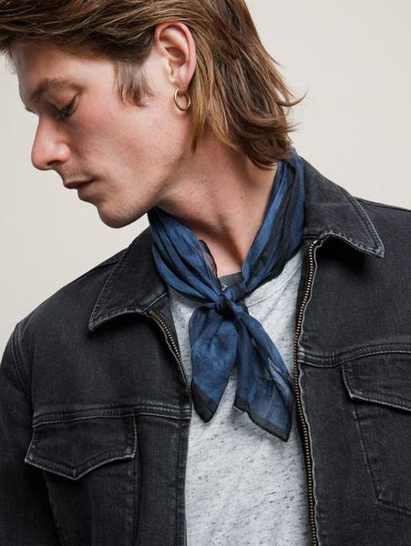 John Varvatos Benny Modern Trucker Jacket - Black Sand