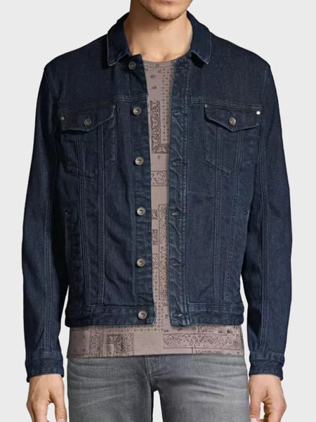John Varvatos TRUCKER DENIM JACKET - Indigo
