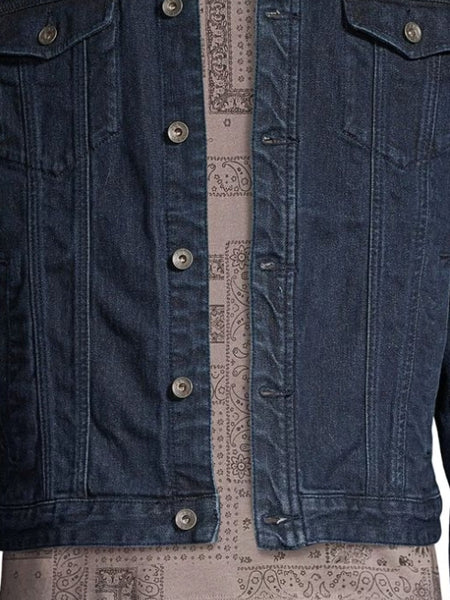 John Varvatos TRUCKER DENIM JACKET - Indigo