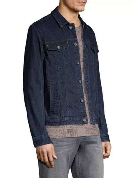 John Varvatos TRUCKER DENIM JACKET - Indigo