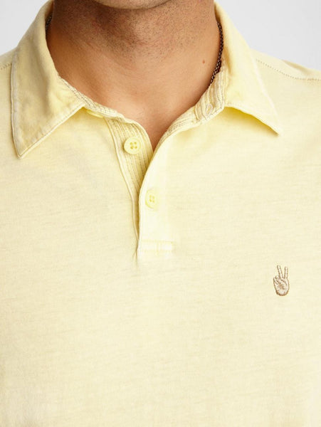 John Varvatos KNOXVILLE S/S PEACE POLO Lemon