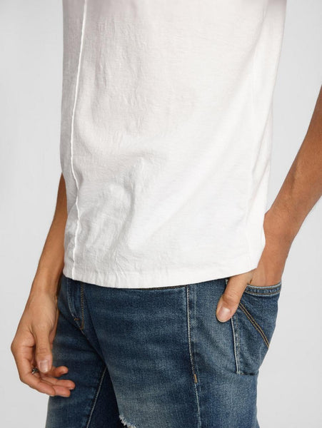 John Varvatos MORRISON S/S CRINKLE CREW White