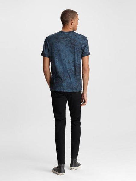John Varvatos HILLSBORO SS CREW NECK - Cosmos Blue