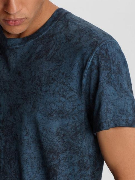 John Varvatos HILLSBORO SS CREW NECK - Cosmos Blue