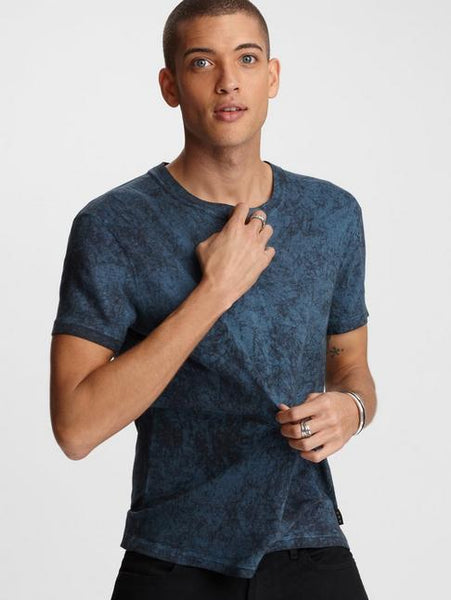 John Varvatos HILLSBORO SS CREW NECK - Cosmos Blue
