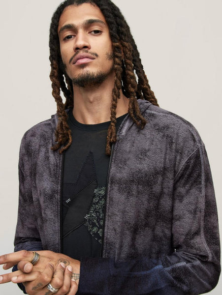John Varvatos Antone Full Zip Hoody - Ink Blue