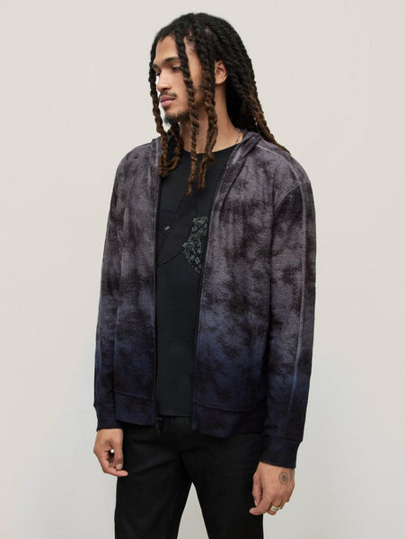 John Varvatos Antone Full Zip Hoody - Ink Blue