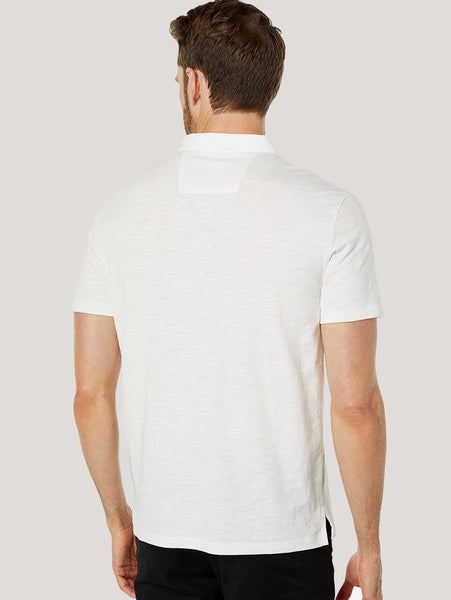 John Varvatos Victor SS Slub Peace Polo - Salt