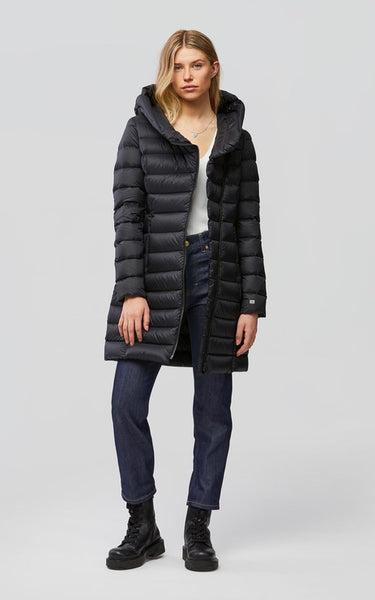 Soia&Kyo Karelle Lightweight Long Down Coat in Black