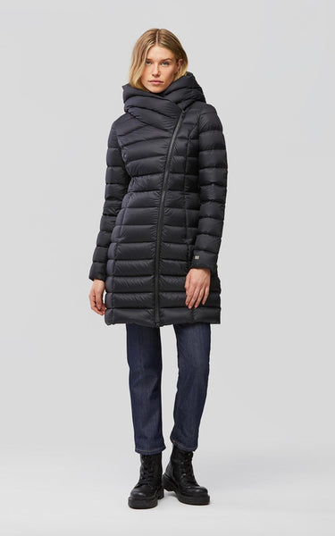 Soia&Kyo Karelle Lightweight Long Down Coat in Black