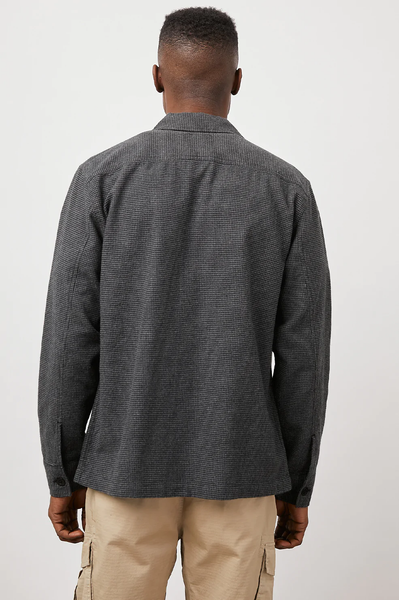 Rails Men's Kerouac Jacket - Charcoal Black Houndstooth