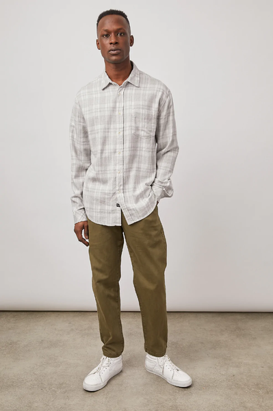Rails Men's Lennox LS Shirt - Aluminum Melange