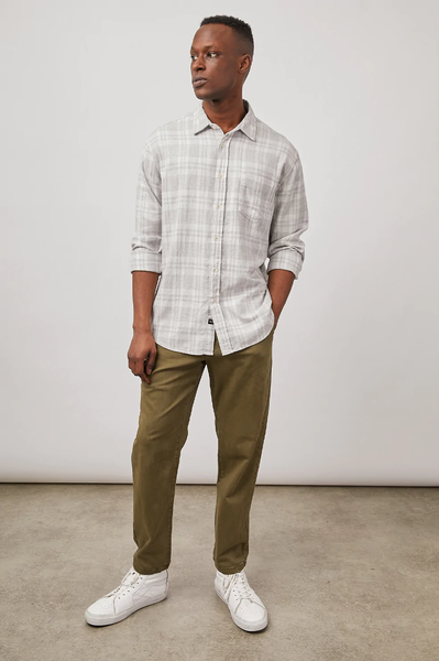 Rails Men's Lennox LS Shirt - Aluminum Melange