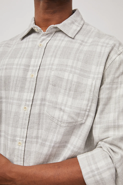 Rails Men's Lennox LS Shirt - Aluminum Melange
