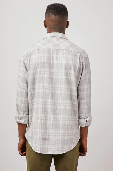 Rails Men's Lennox LS Shirt - Aluminum Melange